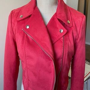 EXPRESS Moto Faux Suede Jacket